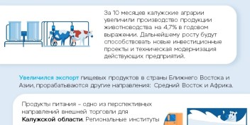 В Калужской области растет производство продуктов питания